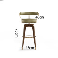 Nordic Bar Stool for Hotel Restaurant Creative Simple Bar Chair Sold Wood Minimalist Modern High Feet Stool Luxury Bar Stools