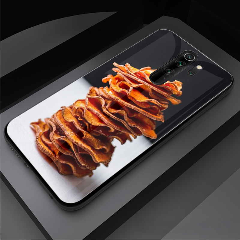 Potato chip macarons Tempered Glass Phone Case For Redmi Note 5 6 7 8 9 Pro Note8T Note9S Pro Redmi7A 8 9 Cover Shell