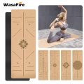 183*61 inch Natural Cork TPE Fitness Yoga Mat Non-slip Pilates Exercise Mats Gym Sports Slimming Balance Training Pads 4mm