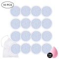 Makeup Remover Pads 8/10/16pcs Reusable Washable Bamboo Cotton Pads Microfiber Wipes Three Layers Cleansing Care with Laundry Ba