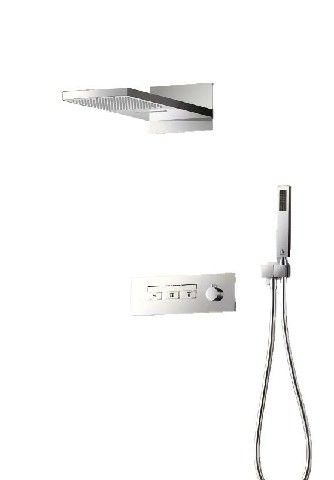 Elegant stainless steel shower head