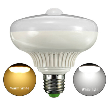 Long Lifespan E27 12W LED PIR Motion Sensor Auto Energy Saving Light Lamp Globe Bulb For Outdoor/Indoor Light Sensor warm/white