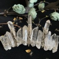 Raw crystal crown hair comb insert comb creative witchcraft accessories hair stick bridal wedding party hair accessories