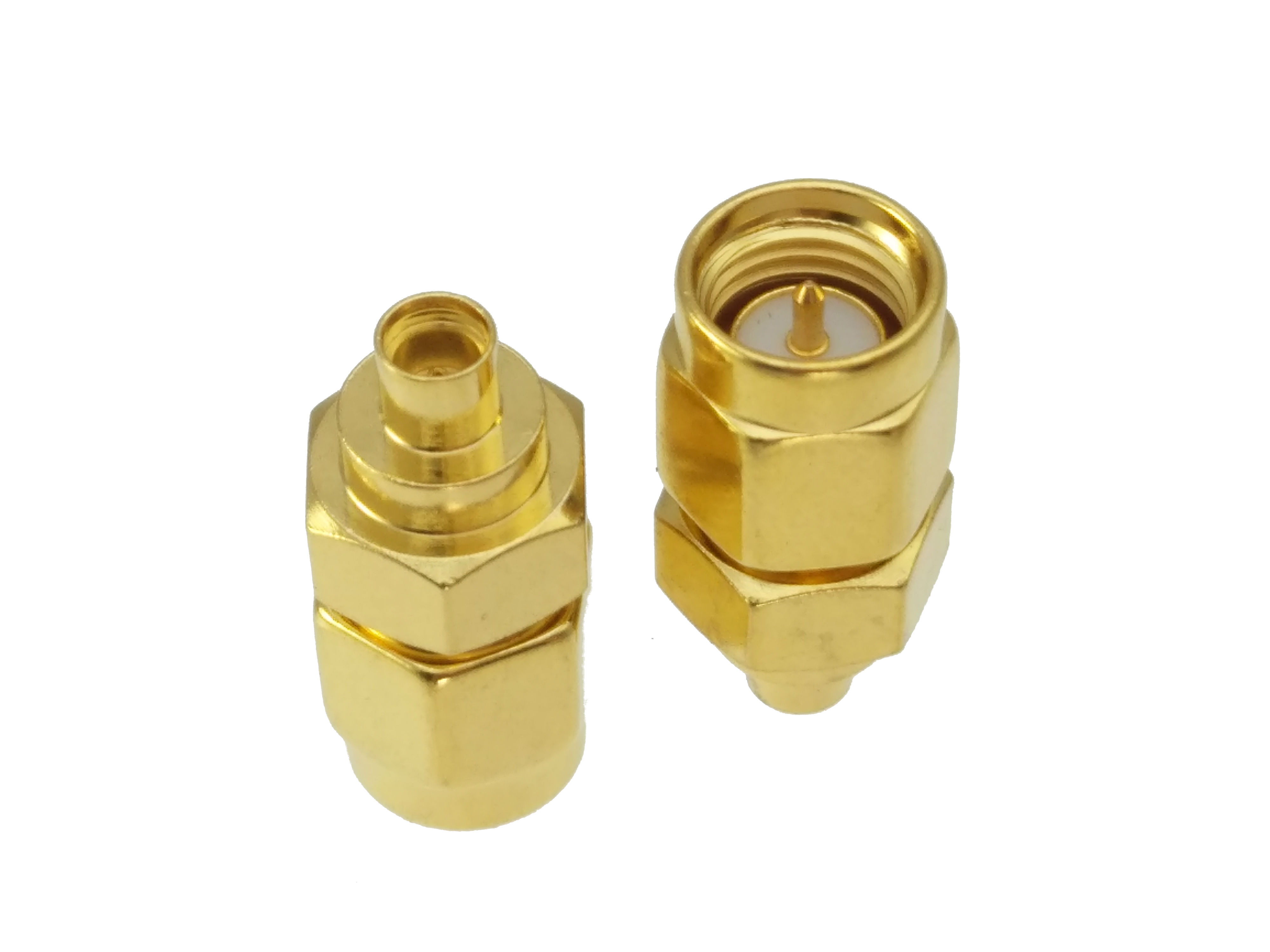 1pce SMA male plug to MMCX female jack RF coaxial adapter connector