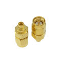 1pce SMA male plug to MMCX female jack RF coaxial adapter connector