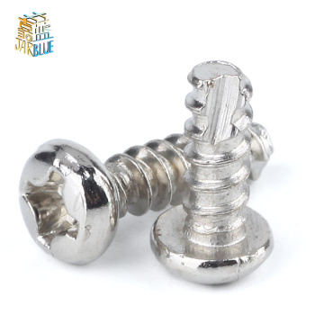 100Pcs M2 M2.3 M2.6 M3 PT Nickel-plated Phillips Self-tapping Pan Thread Cutting Screw Electronic Small Screws SS14