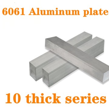 1pc 6061 Aluminum Flat Bar Plate Sheet 10mm Thick Series With Wear Resistance For Machinery Parts