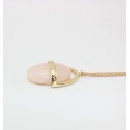 AE-xl20439 / sweet girl jewelry / Exclusive design European style jewelry oval Long Necklace inlaid natural barite powder