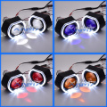 Car Lens 2.5 inch Angel Devil Eyes Bi-xenon Retrofit Projector H4 H7 Headlight Reflector Black Kit Tuning Accessories H1 HID LED