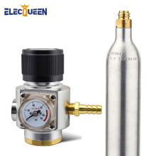 Soda Bottle Tank Cylinder with CO2 Charger Kit,2200psi 15MPA High Compressed Bottle & TR21*4 Valve Mini Regulator Beer Kegerator