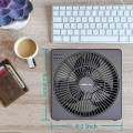 8 Inch Desk Fan with Timer, USB Operated, 5 Speeds Powerful Wind, Quiet Operation for Personal Office,Table Hanging Fan for RV