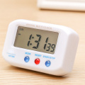 Portable Electric Desk Clock Digital Electronic Alarm LCD Screen Data Time Calendar Small Table Clock For Bedroom Reloj De Mesa