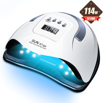 114W SUN X7 MAX UV LED Lamp for Manicure Nail Lamps Nail Dryer for Curing UV Gel Varnish Nail Tools With Sensor LCD Display