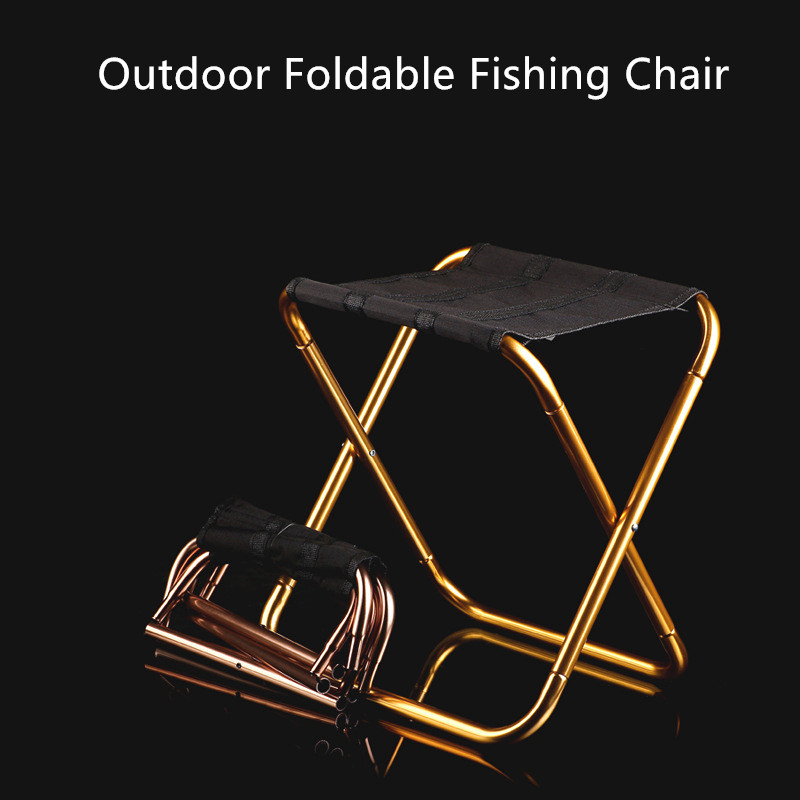 Creative Outdoor Mini Folding Fishing Chair Portable Collapsible Stool for Family Barbecue Camping Picnic