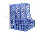 File Organizer Box Document Tray 3-Grid Desktop Storage File Organizer Mesh Shelf Desktop File Rack Book Holder Office Supplies