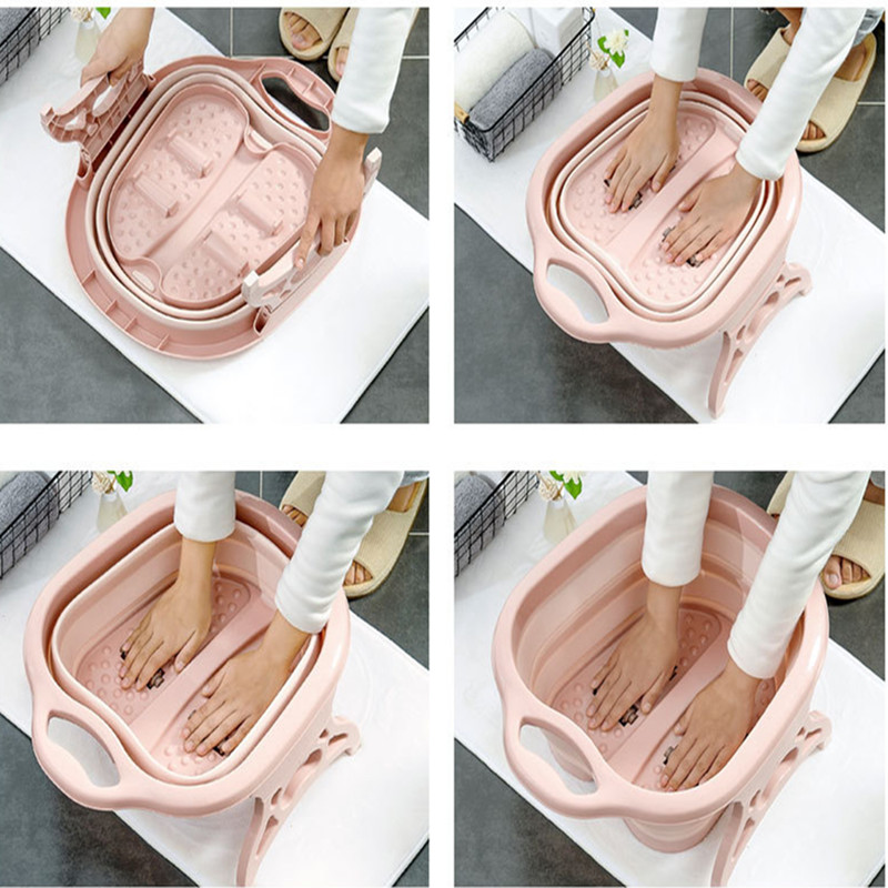 Folding Bucket Vegetable Fruit Basin Household Cleaning Supplies Collapsible Basins Space-Saver Durable Portable High Capacity