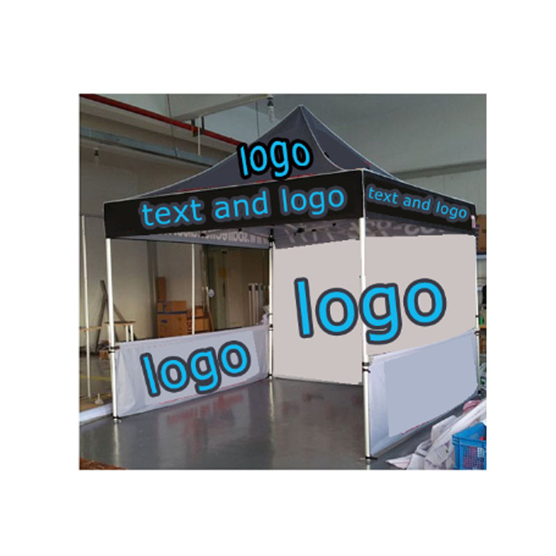 Wholesale Pop Up Canopy Marquee Custom Logo Printed Trade Show Advertising Folding Tent 10*10 ft with walls