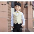 2018 high quality Children Black Tuxedo Set Costume Birthday Fashion Casual Formal Boy Wedding Suits Blazers 4PCS Set