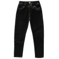 Children Winter Black Color Jeans Teenage Girl Elastic Plush Skinny Cowboy Pants Kids Thicken Plus Velvet Casual Denim Trousers