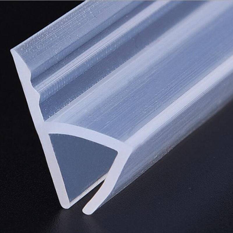 Silicone Rubber 100cm H/F/U/Corner Type Applicable Glass Thickness 6mm Sealing Strip For Frameless Glass Shower Door and Window