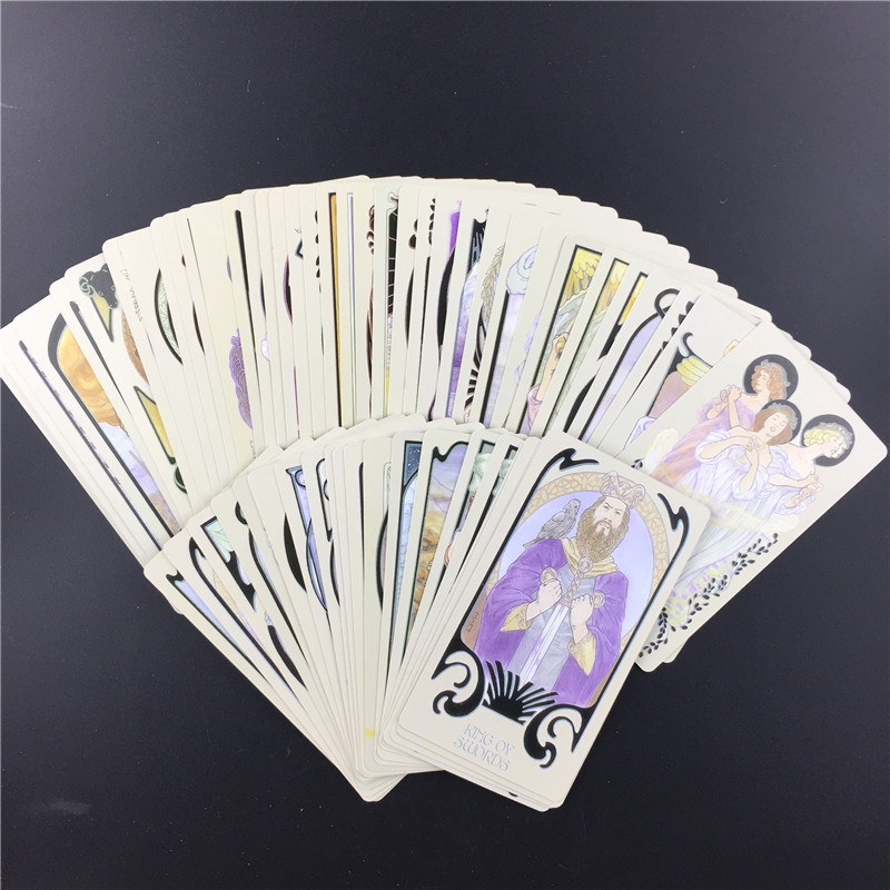 English Ethereal Visions Illuminated Tarot Cards Deck Board Table Games For Party Playing Card Entertainment Game