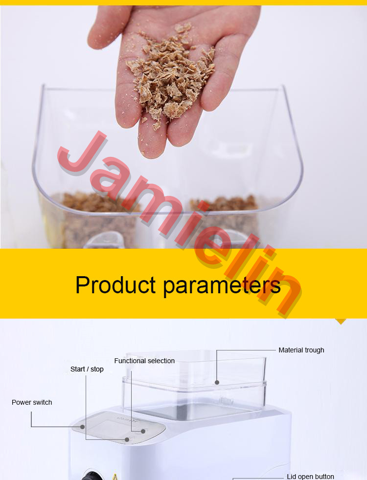 JamieLin Home Intelligent Full-automatic Oil Press Machine Household Oil Extractor Expeller Peanut Nuts Seeds Oil Presser