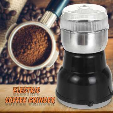 220v Electric Coffee Grinder Coffee Beans Nut Spice Grinder Home Kitchen Coffee Machine Electric Grain Mill Grinder Kitchen Tool