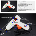 Free Shipping 60W 100W Double Power DIY Hot Melt Glue Gun Black Sticks Trigger Art Craft Repair Tool with Light HJ021-1