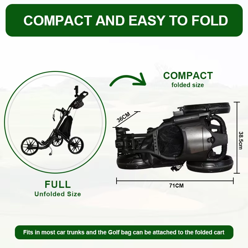 three-wheels golf trolly 3