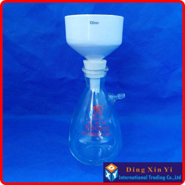 500ml suction flask+100mm buchner funnel,Filtration Buchner Funnel Kit,With Heavy Wall Glass Flask,Laboratory Chemistry