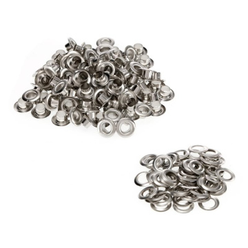 1000pcs 6/10mm Garment Eyelets Silver Gold Eyelets Rivets Clothes Buttonholes Buckle Grommets Kit Manual Eyelet Grommet Machine