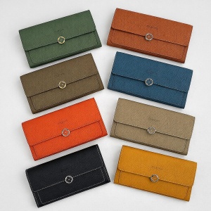 Genuine Leather Long Wallet