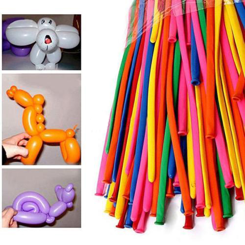 200PCS/bag Magic Mixed Color Balloons Long Animal Twist Kids Toy Latex Making Balloon Wedding Birthday Party Decoration Dropship