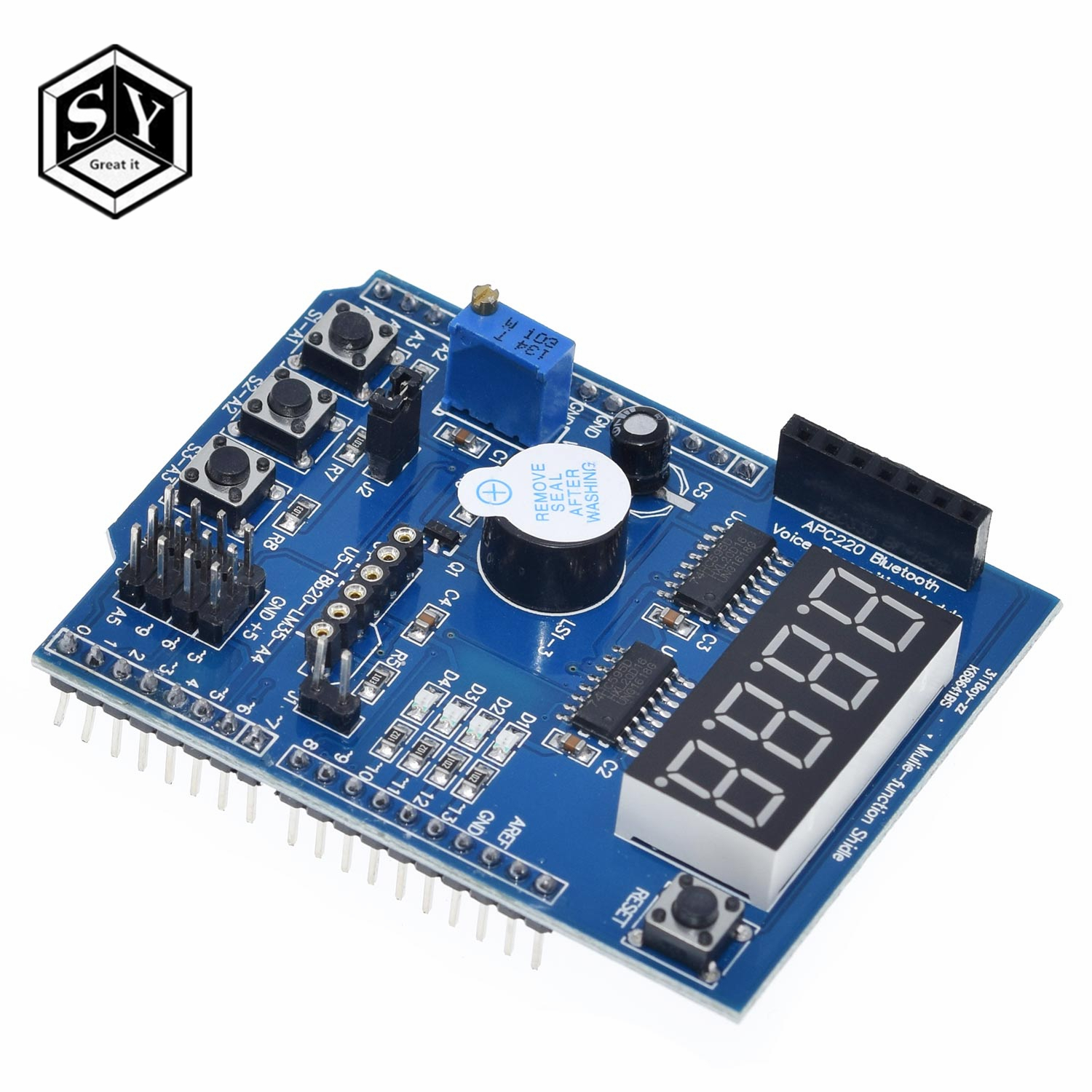 1pcs for Arduino Multifunctional Multi-functional Expansion Development Board Base Learning UNO LENARDO Mega2560 Shield DIY Kit