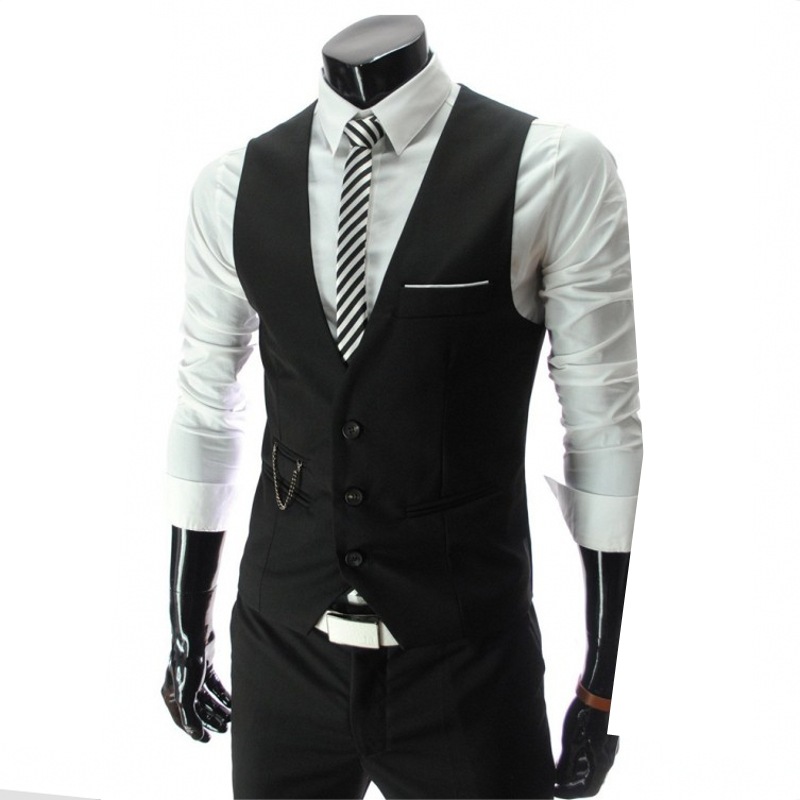 2020 Brand Suit Vest Men Jacket Sleeveless Vintage Vest Fashion Spring Autumn Plus Size Waistcoat Chaleco Traje Hombre Wedding