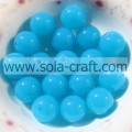 Turquoise Color Beautiful Tiny Gumball Great Solid Plastic Beads 6MM Decoration Beads