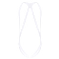 Mens One-piece Lingerie Body Chest harness Halter Neck Elastic Wide Straps Mankini Jockstrap Underwear Leotard Bodysuit