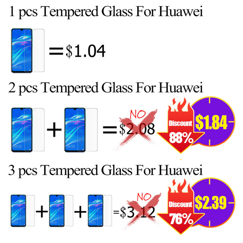 21D Screen Protector For Huawei P40 Lite P30 Pro Tempered Glass For Huawei P20 Pro P Smart Z Y6 2019 Mate 20 Pro Lite 30 Glass