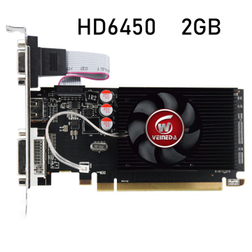 HD6450 GPU Veineda Desktop Graphics Cards hd6450 2GB DDR3 Graphic Video Card PCI Express For ATI Radeon Gaming