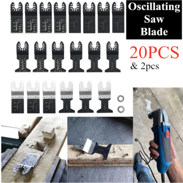 20pcs / Set Multimaster Oscillating Multi Saw Blade Tool for Fein Bosch Bosch Makita Wood Cutting Tools for Renewer Power Blades