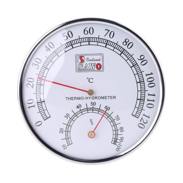 Sauna Thermometer Stainless Steel Case Steam Sauna Room Thermometer Hygrometer Bath And Sauna Indoor Outdoor Used Dropshipping