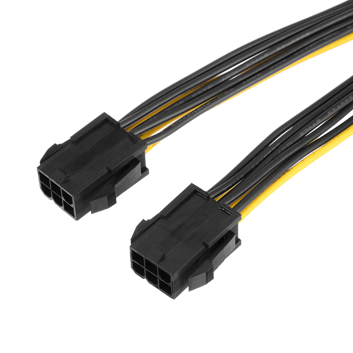 1pc Graphics Cards Power Cable 20cm Dual 6 Pin Female To Single 8 Pin Male For Computer Connector Accessories