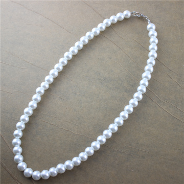 Pearl Necklaces For Women 8mm Simulated Pearl Chain Necklace Collier Femme Choker Wedding Bridal Jewelry Party Gifts Bijoux