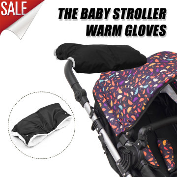 Baby Stroller Gloves Winter Keep Warm Stroller Hand Cuff Water Proof Strollers Mitten Baby Buggy Thicken Glove Hand Warmer Mitt