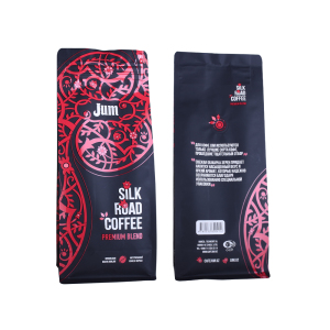 Biodegradable Flat Bottom Ziplock Coffee Pouch