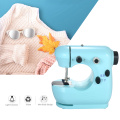 Mini Sewing Machine Multifunction Electric Micro-Sewing Machin Adjustable 2Speed Double Thread with Lights and Cutter Foot Pedal