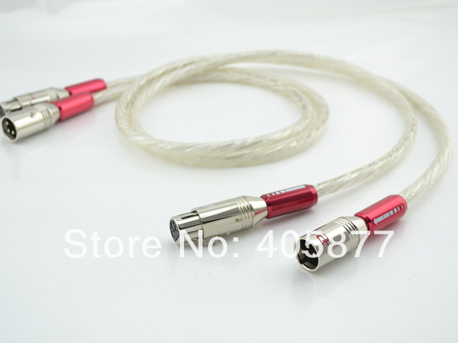 Pair Liton XLR Interconnect cable 6N Silver Audio Video cable 1.5M XLR cable with Pallicc XLR plug cable