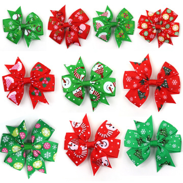 50pcs Dog Big Hairpins Christmas Dog Hair Clips Xmas Dog Hair Accessories Grooming Bows Pet Supplies