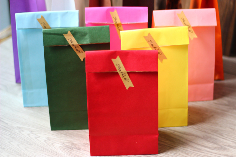 kraft paper bag, Merry Christmas kraft paper bag, gift paper bag, Snack Cookie Packaging Paper Bag 23x12x7.5cm 30pcs/lot