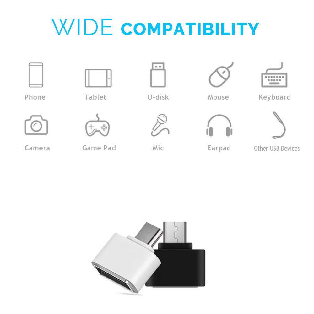 2pc OTG USB Adapter USB to Micro Cable Converter for Pendrives USB Flash Drive To Phone Mouse Keyboard USB Gadget Freeshipping